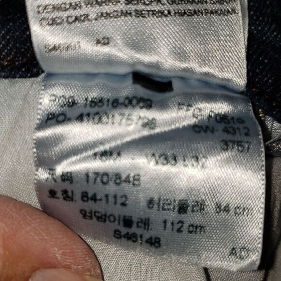 Levi's 515 Boot Cut Dark Wash Denim Jeans - Picture 9 of 10